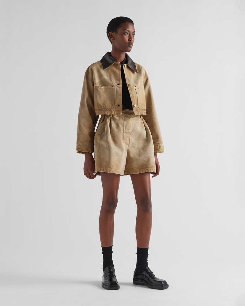 Prada Canvas shorts outlook