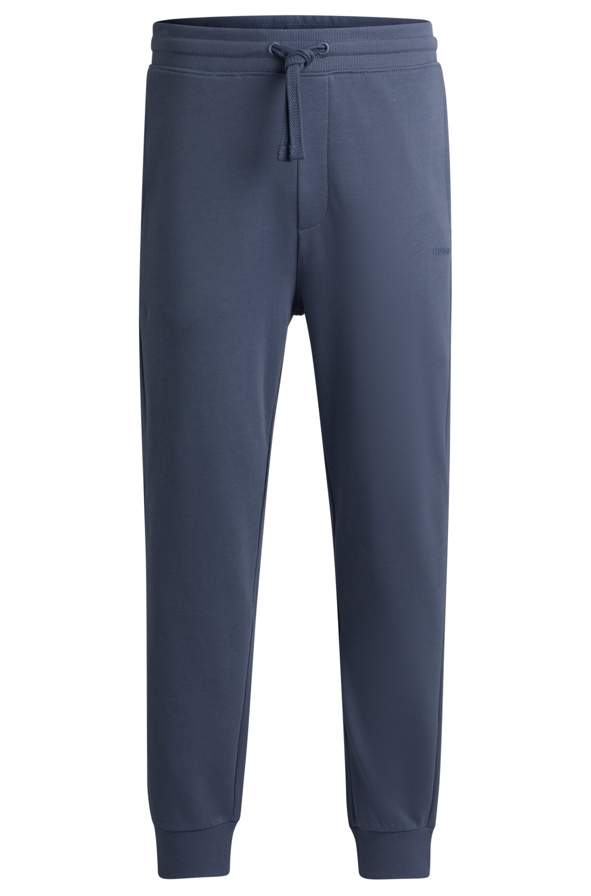 COTTON-TERRY TRACKSUIT BOTTOMS WITH LOGO PRINT - 1