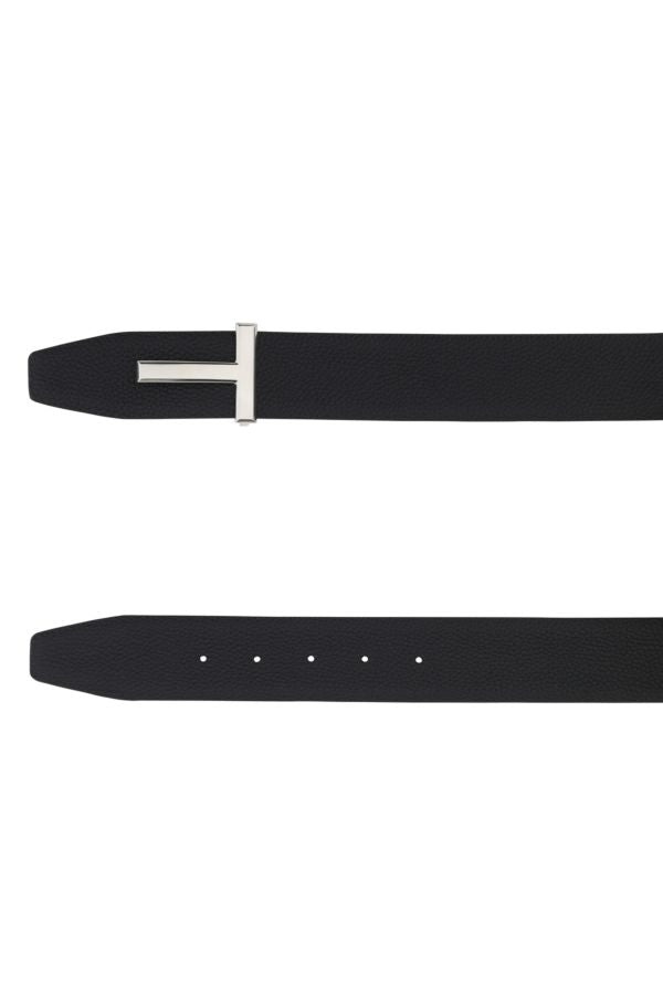 TOM FORD Black Leather Belt - 2