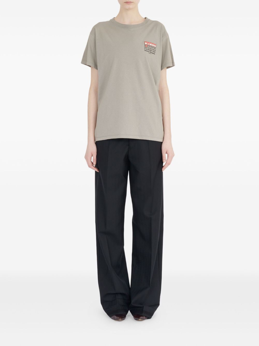 Numbers-print T-shirt - 2