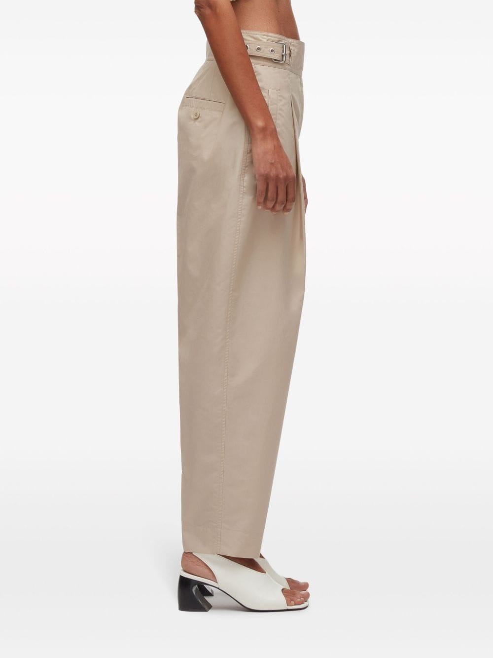 buckled tapered trousers - 4