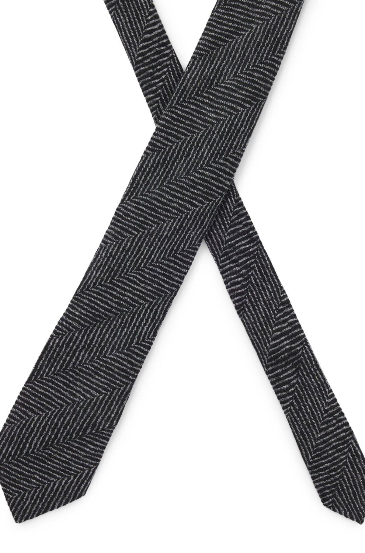 JACQUARD-STRUCTURE TIE IN WOOL - 4