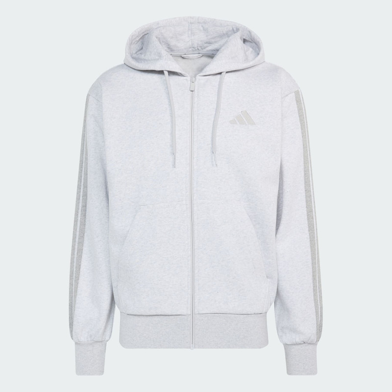 Essentials 3-Stripes Fleece Hoodie 1