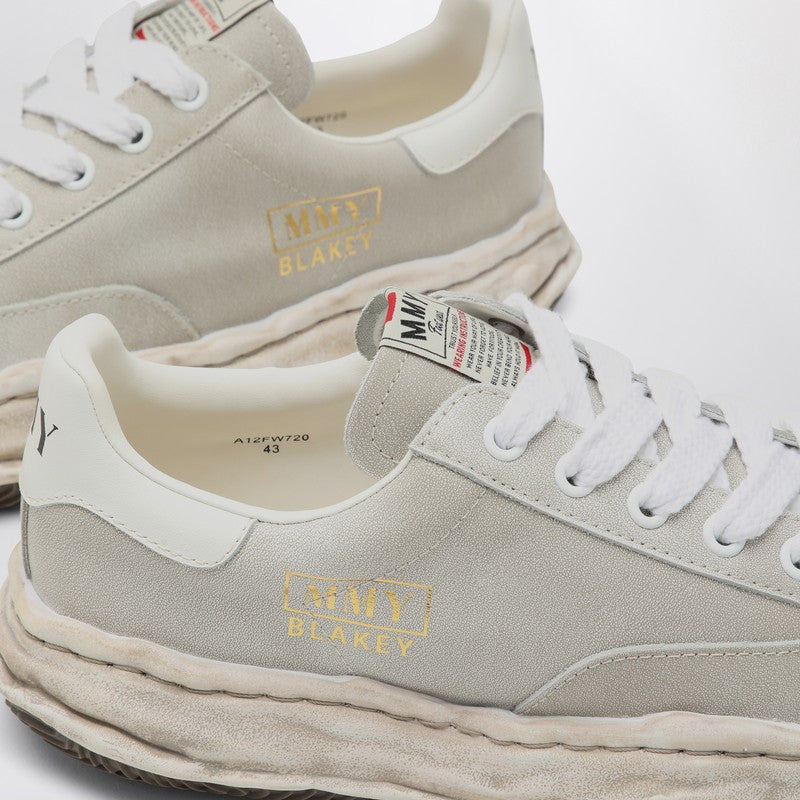 Maison Mihara Yasuhiro Blakey Light Grey Leather Low Trainer Men - 4