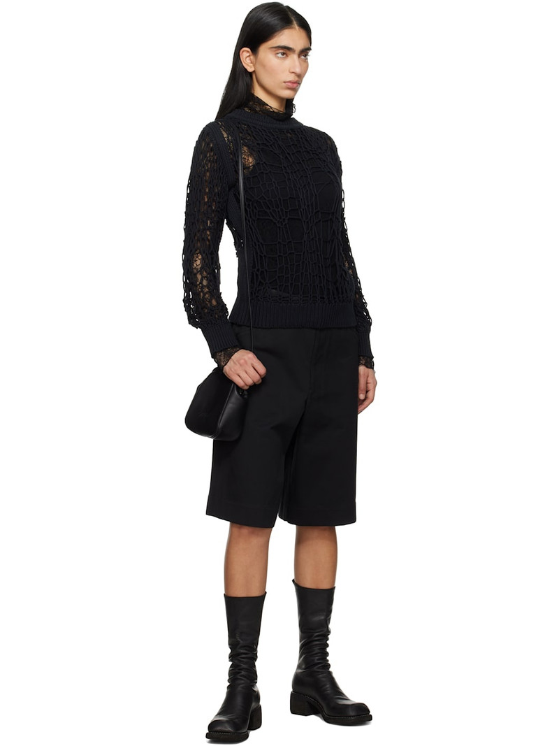 Black Clasp Shoulder Bag 4