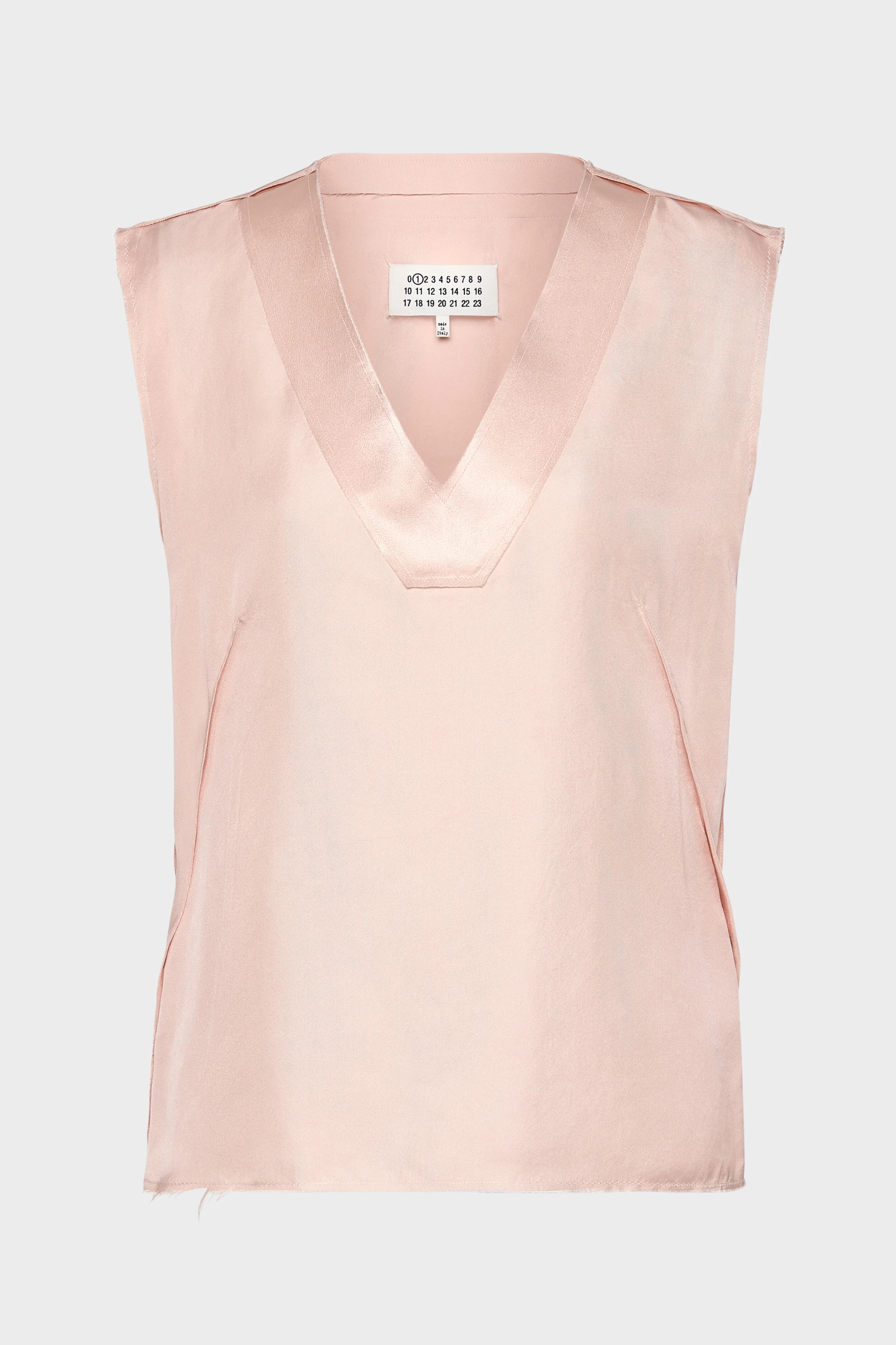 Silk V-Neck Top - 1