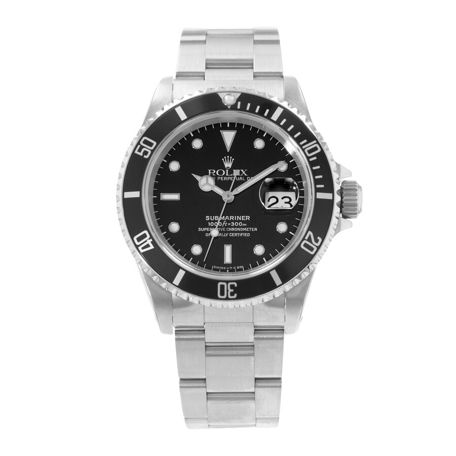 Pre-owned Rolex Submariner Date Automatic Chronometer Black Dial Men's Watch 16610 BKSO - 2