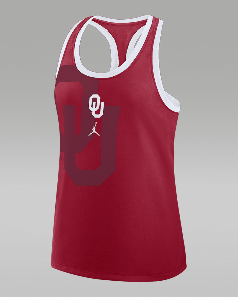 Oklahoma Primetime Shadow Women's Jordan Brand College Racerback Tank Top 1