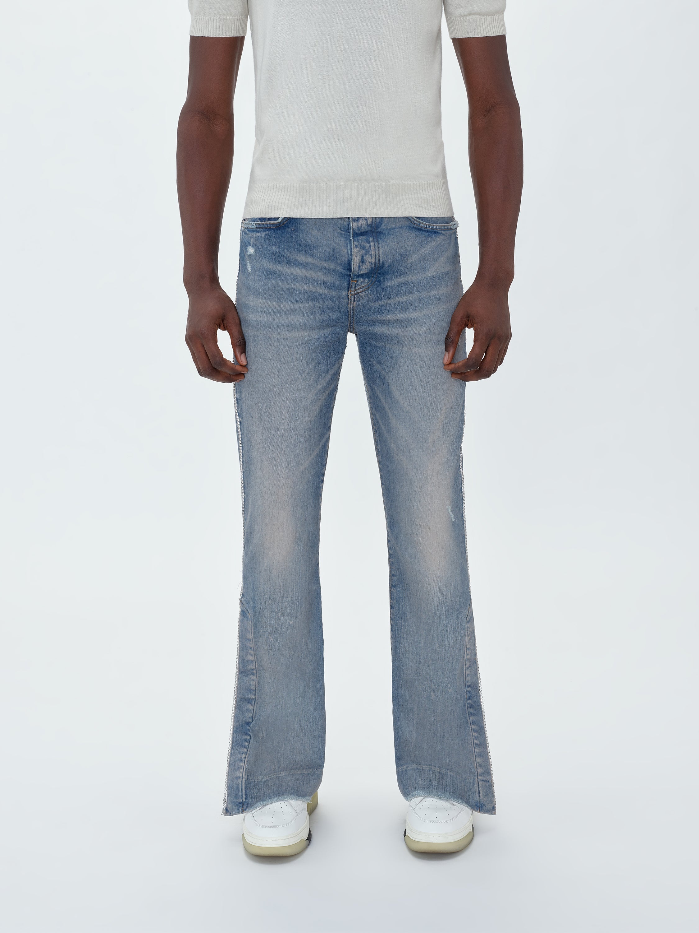 AMIRI Stacked Flare Jeans Clay Indigo Men's - FW22 - US