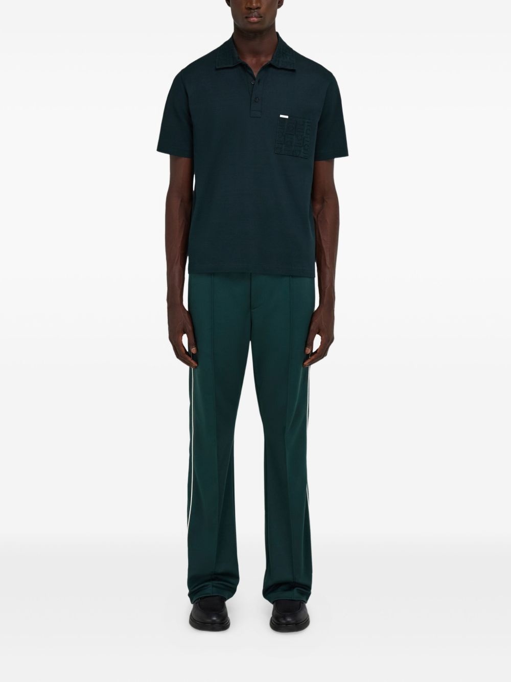 V-neck polo shirt - 2