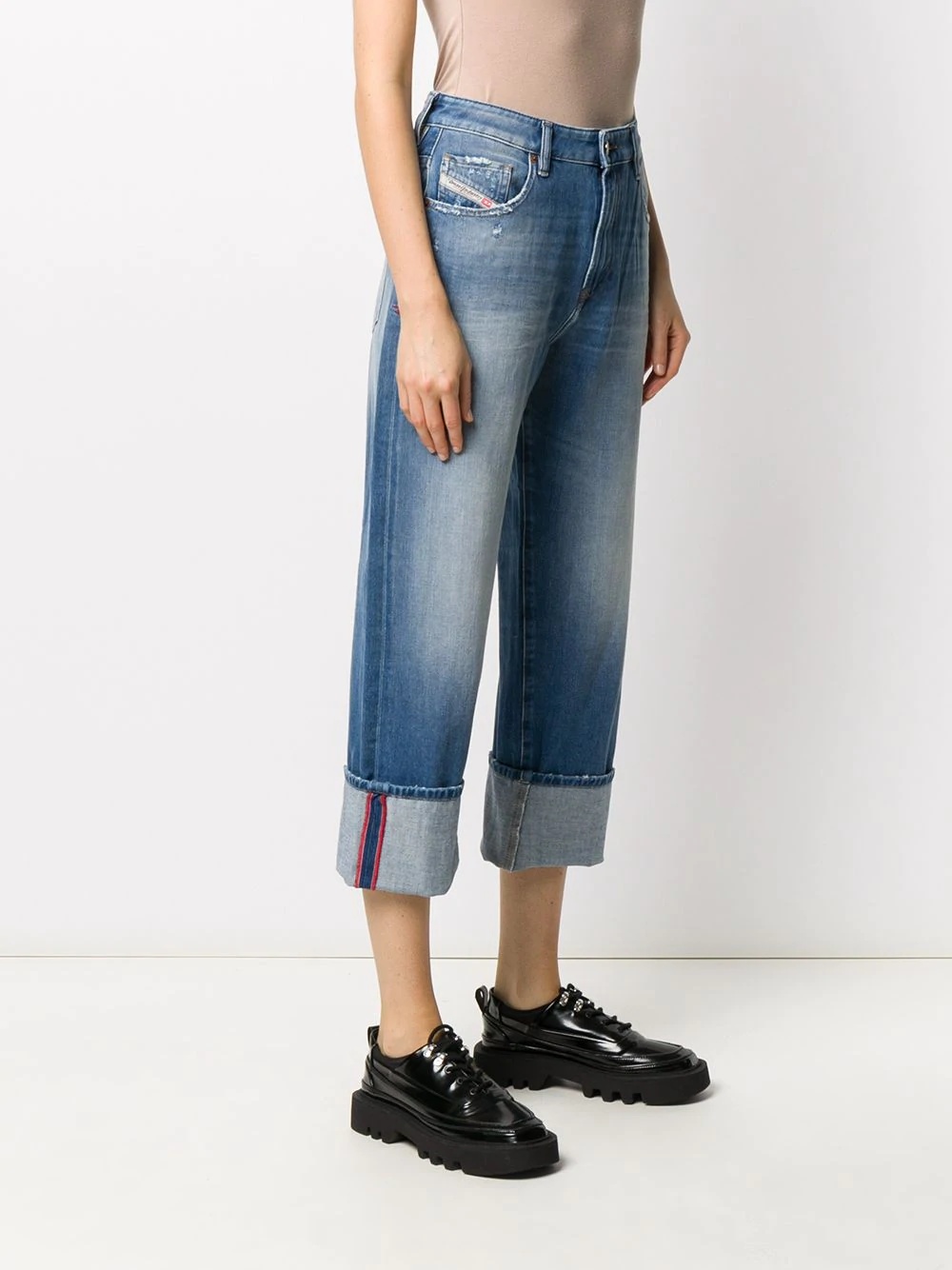 D-Reggy high-rise cropped jeans - 3