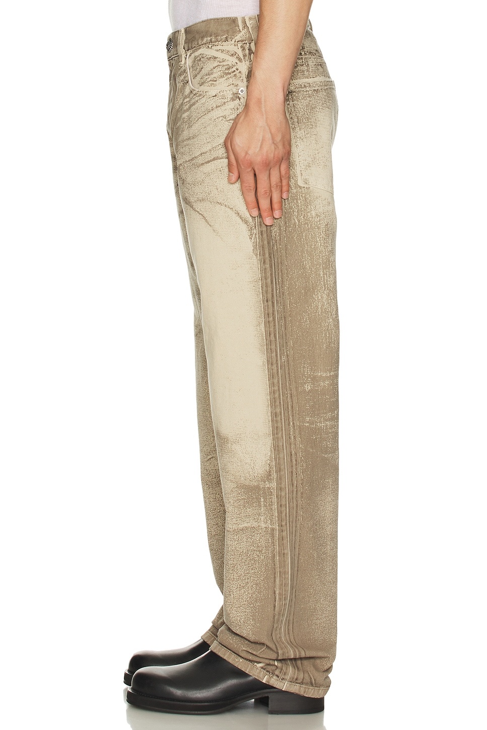 Regular Denim Pants - 4