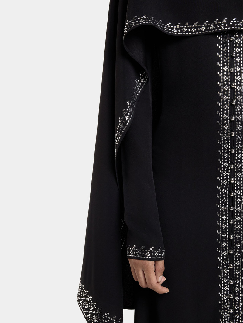 EMBELLISHED LONG DRESS IN SATIN CREPE 4