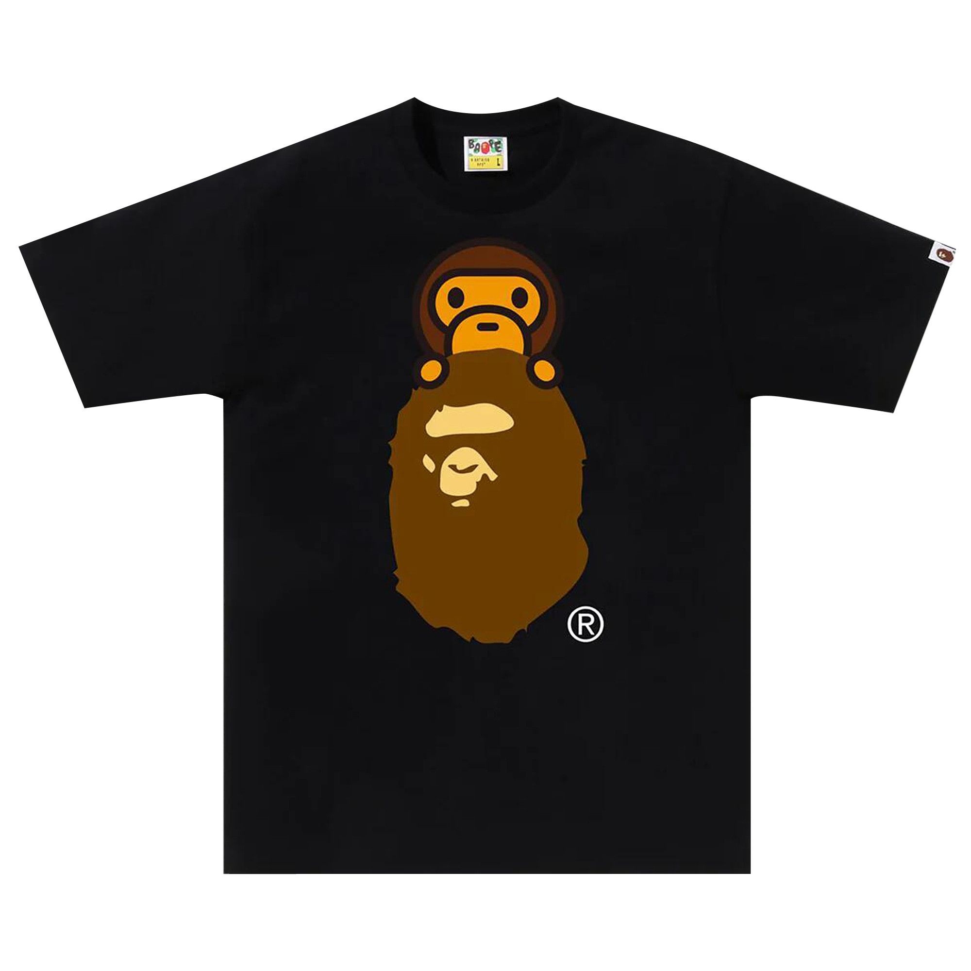 BAPE Milo On Ape Head Tee 'Black' - 1