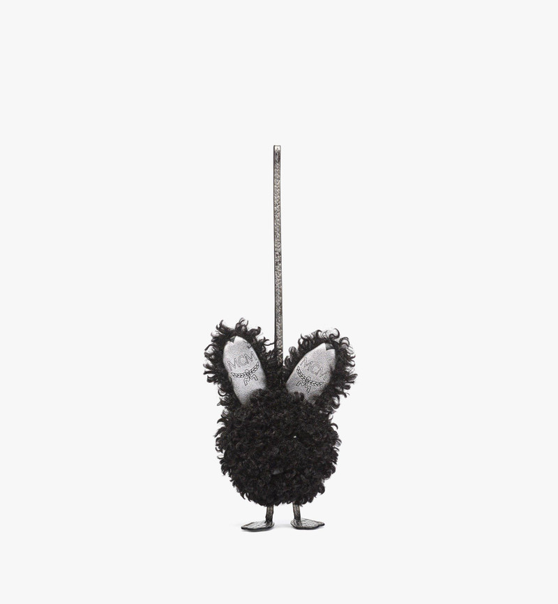 Aren Rabbit Charm in Faux Fur 1