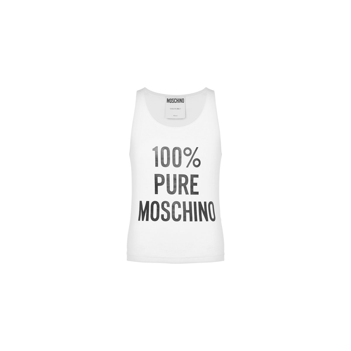 100% PURE MOSCHINO STRETCH COTTON TANK TOP - 6