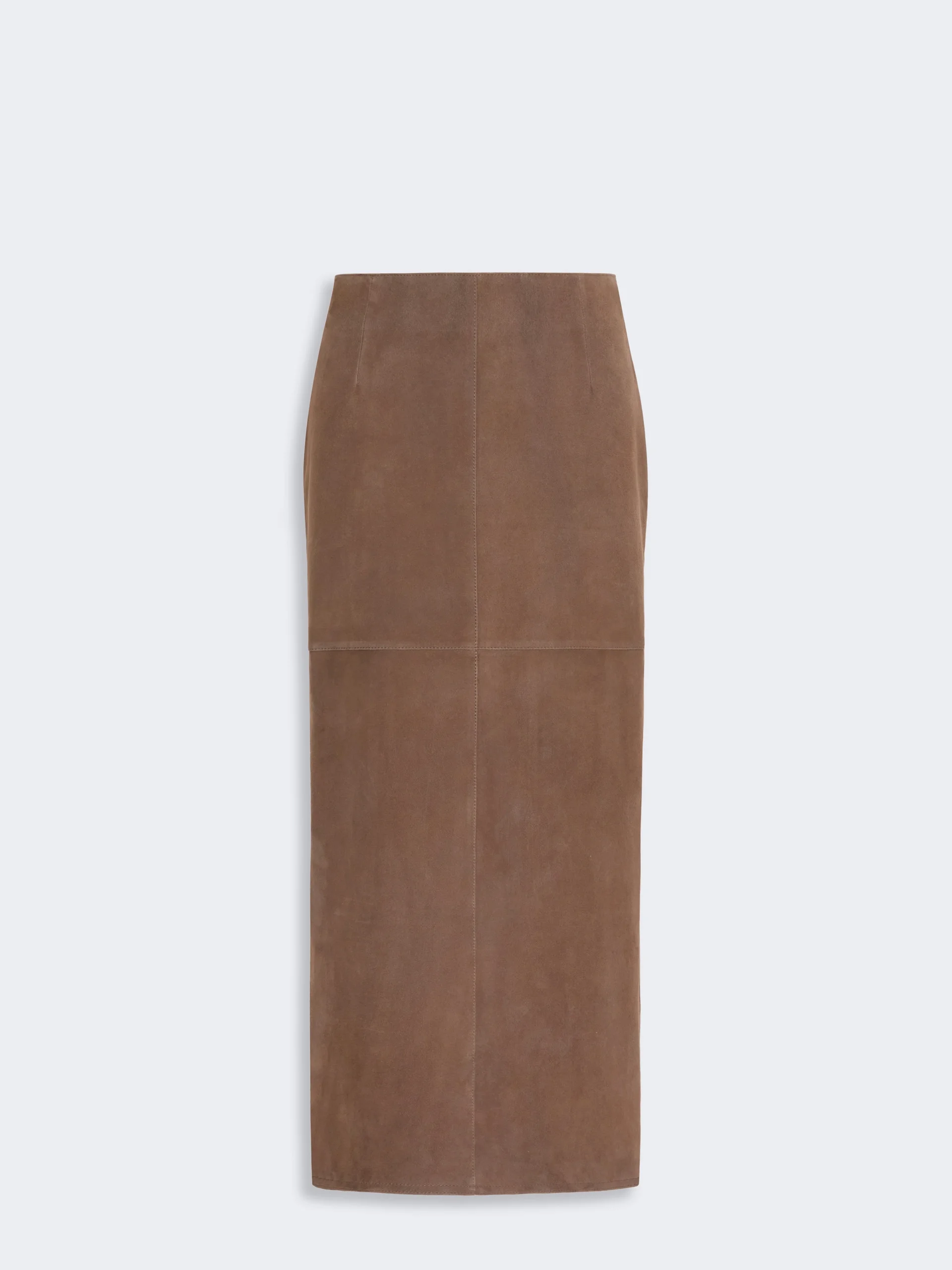 PALMI Suede skirt - BROWN - 1