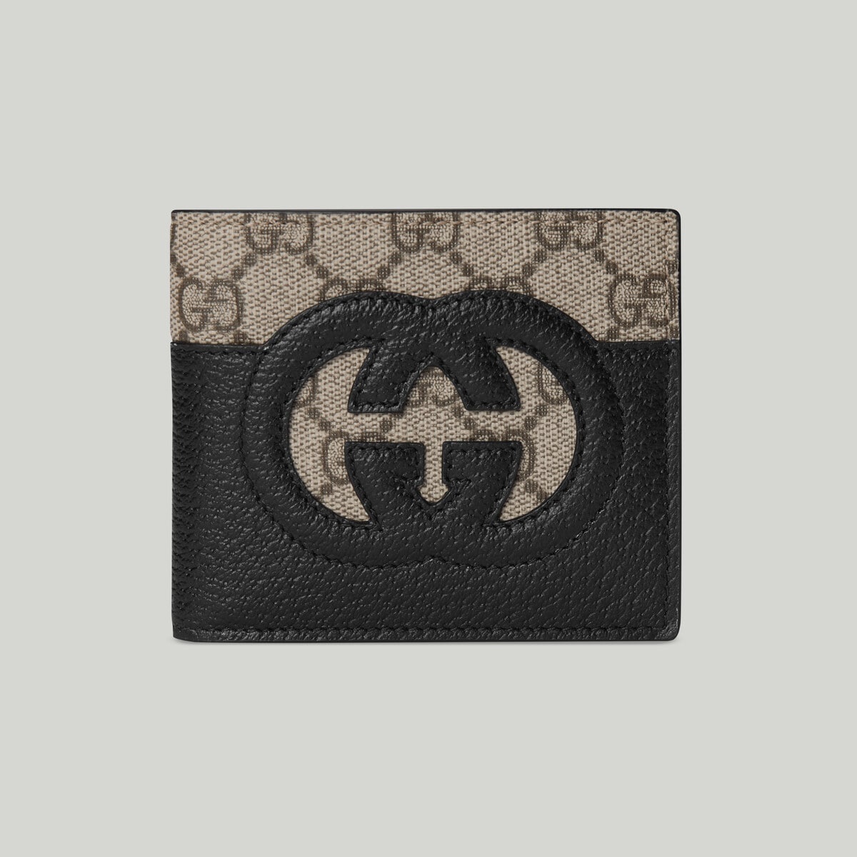Wallet with cut-out Interlocking G - 1