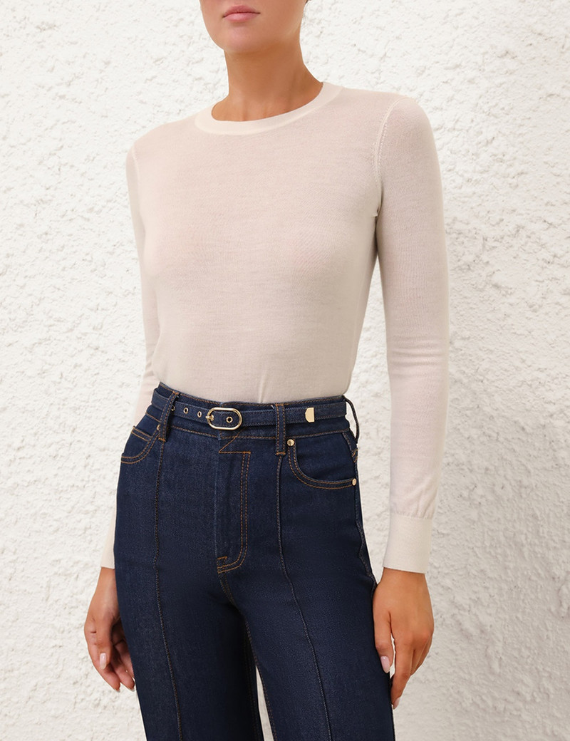Zimmermann CLASSIC CREW NECK SWEATER outlook