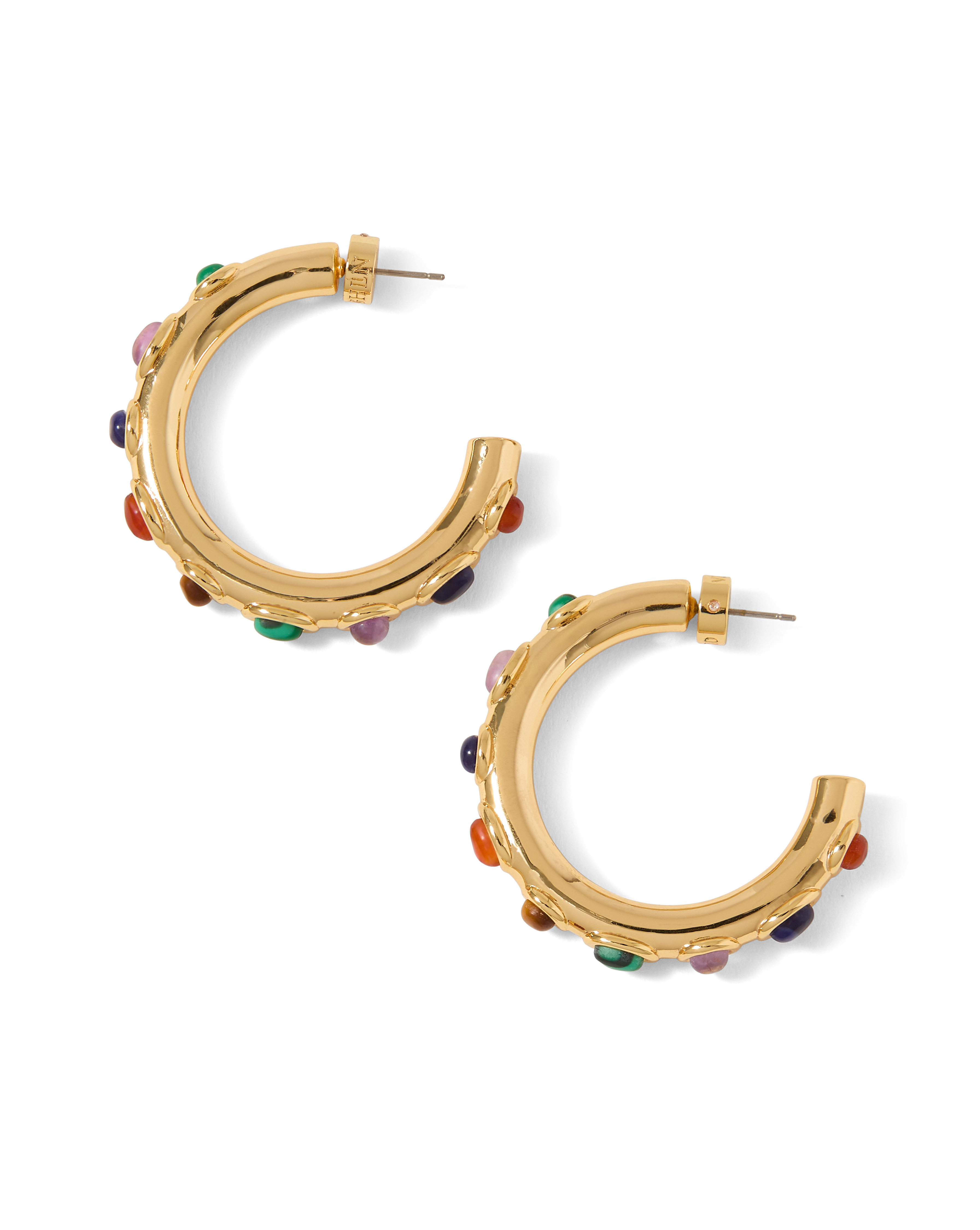 CABOCHON EMBELLISHED HOOP - 5