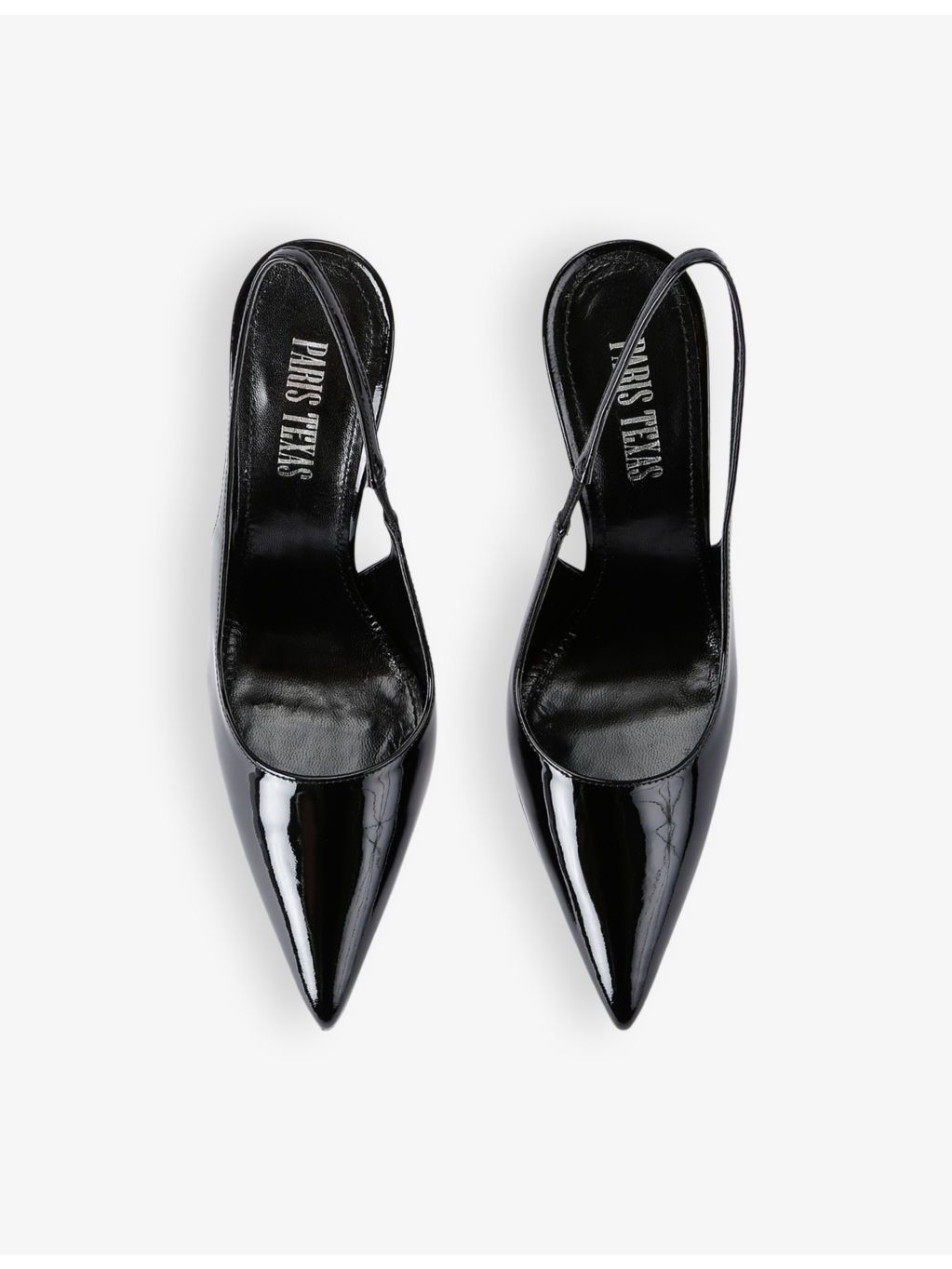 Lidia sling-back pointed-toe leather heels - 2