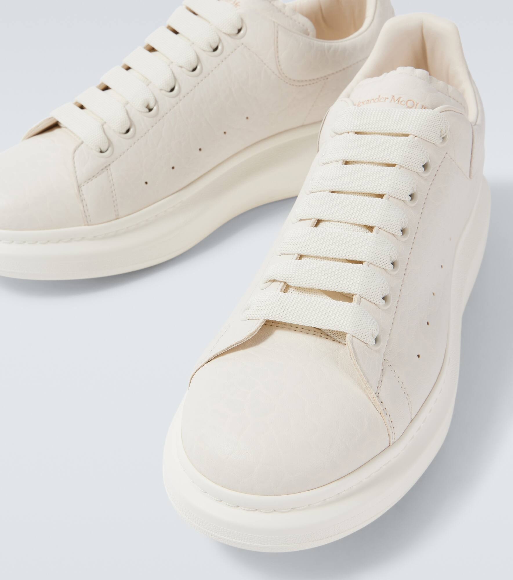 Oversized leather sneakers - 3