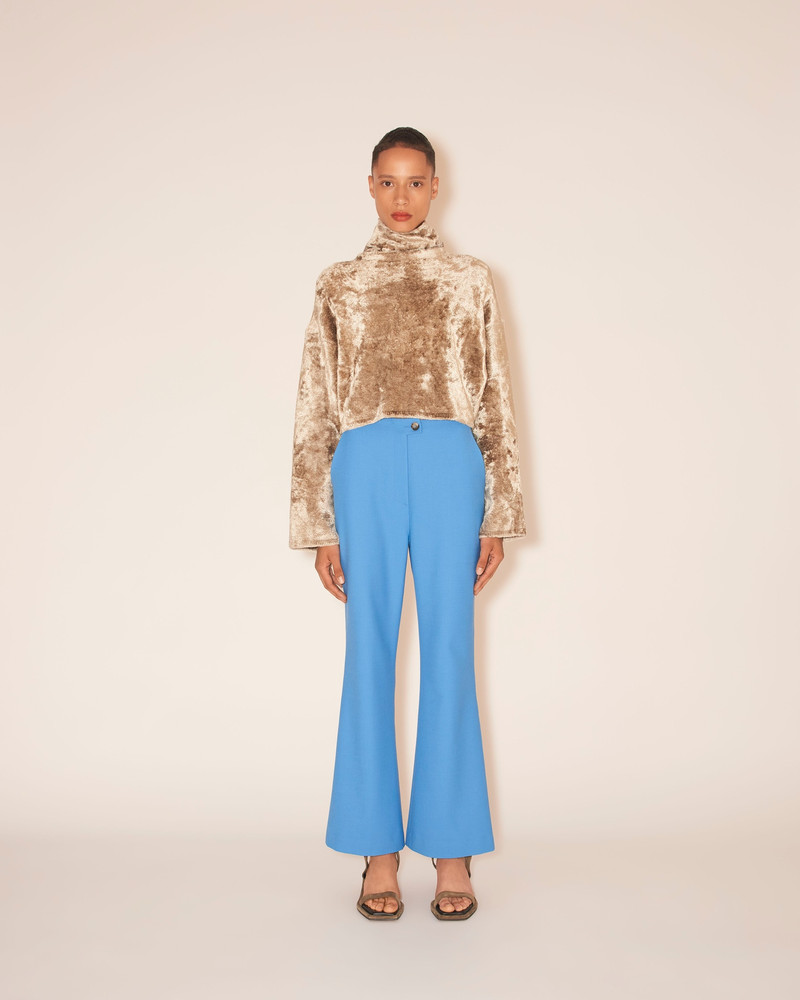 Nanushka RINA - Funnel neck top - Champagne outlook