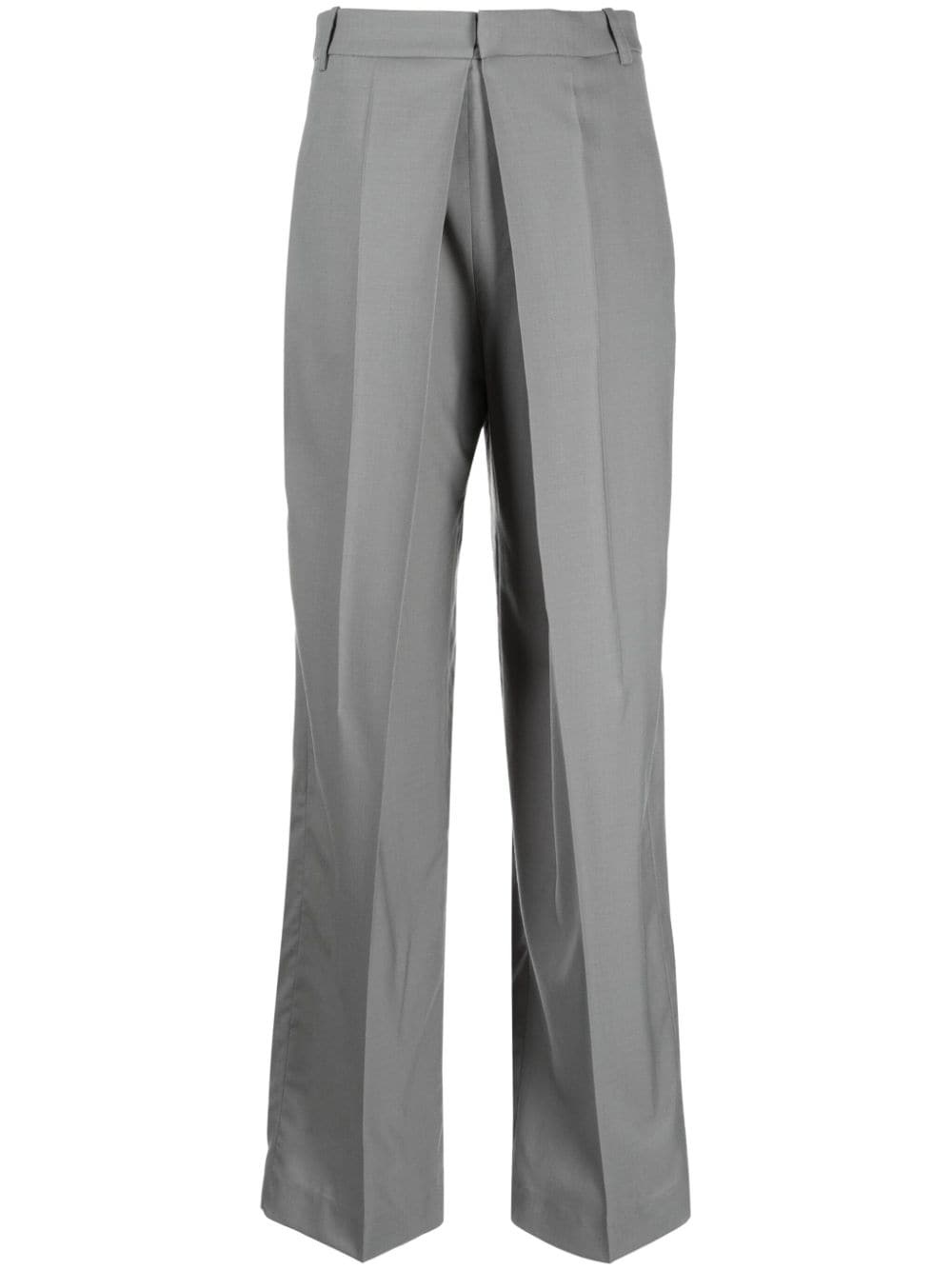 pleated wool tailored trousers - 1