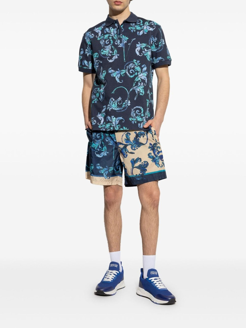VERSACE JEANS COUTURE barocco-print polo shirt outlook