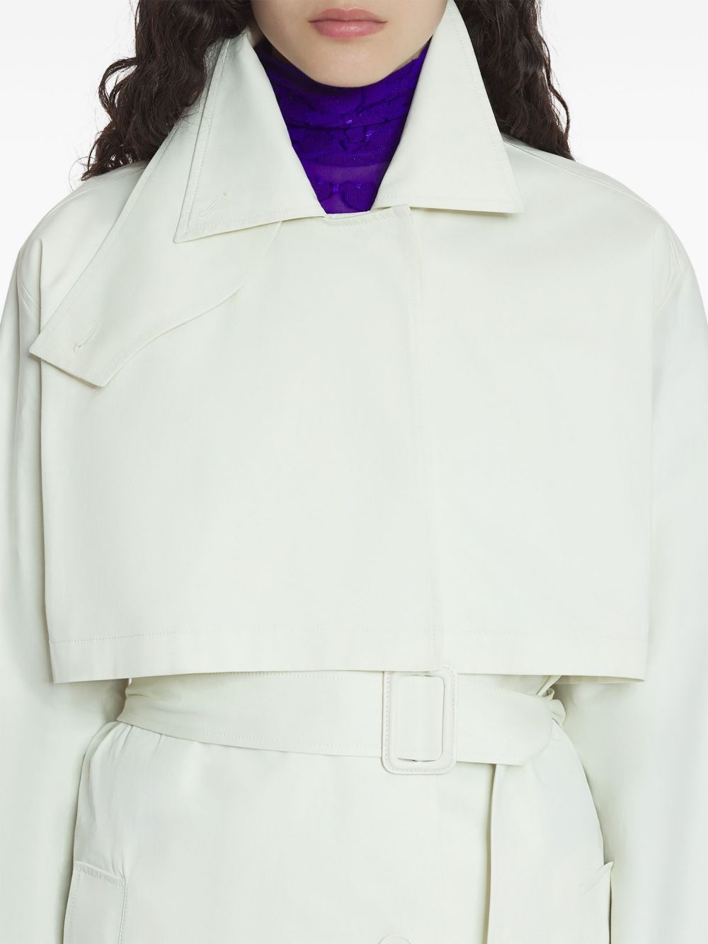belted trench coat - 6