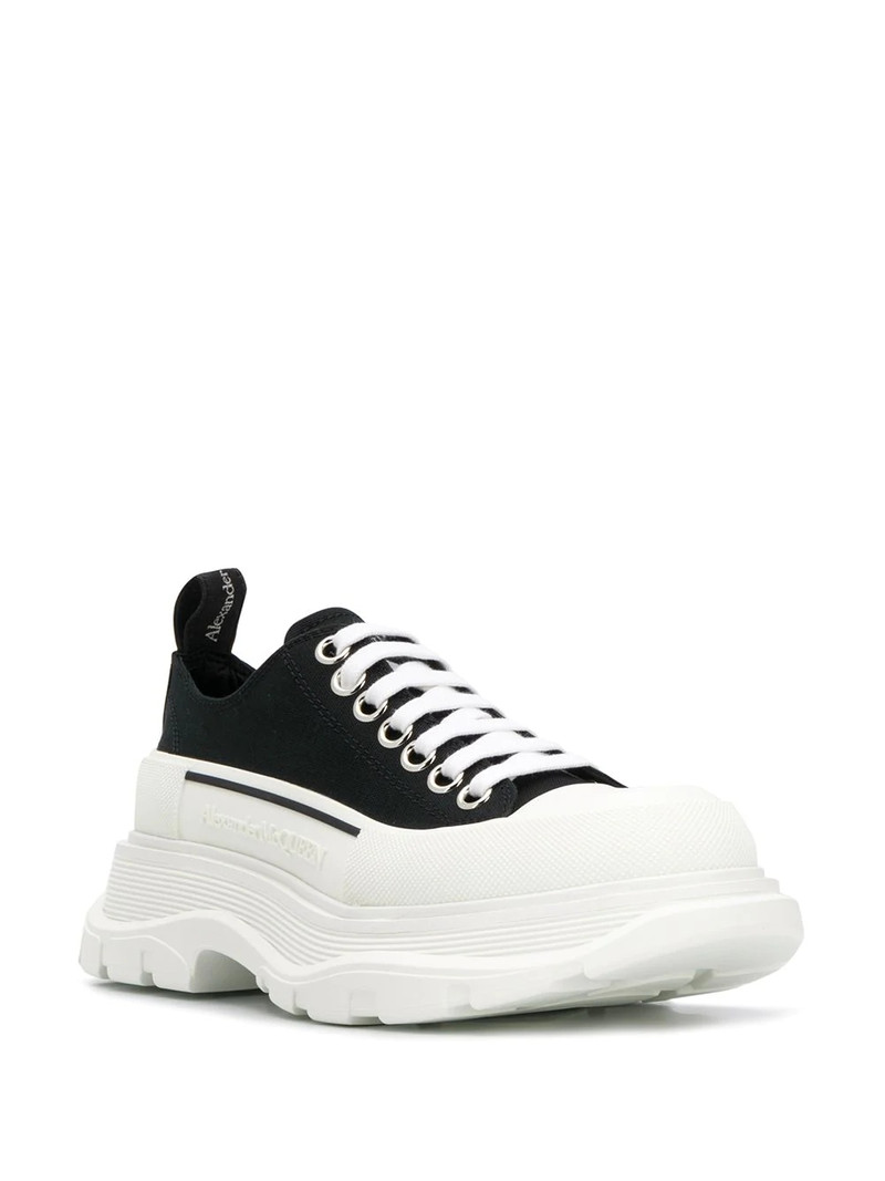 Alexander McQueen low-top flatform sneakers outlook