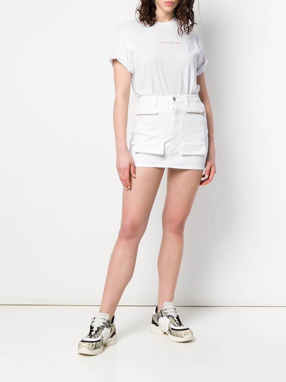 white denim skirt - 6