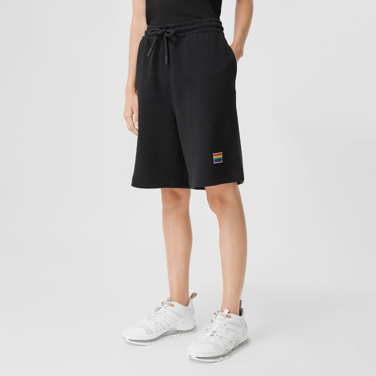Rainbow Appliqué Cotton Drawcord Shorts – Unisex - 5