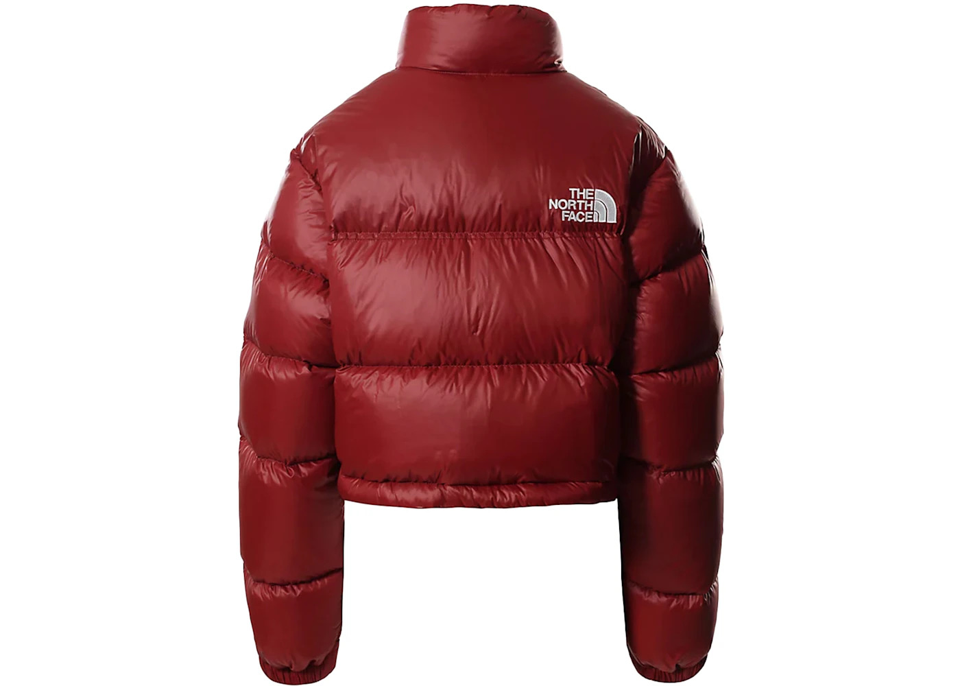 The North Face Womens Nuptse 700 Fill Short Jacket Brick House Red - 2