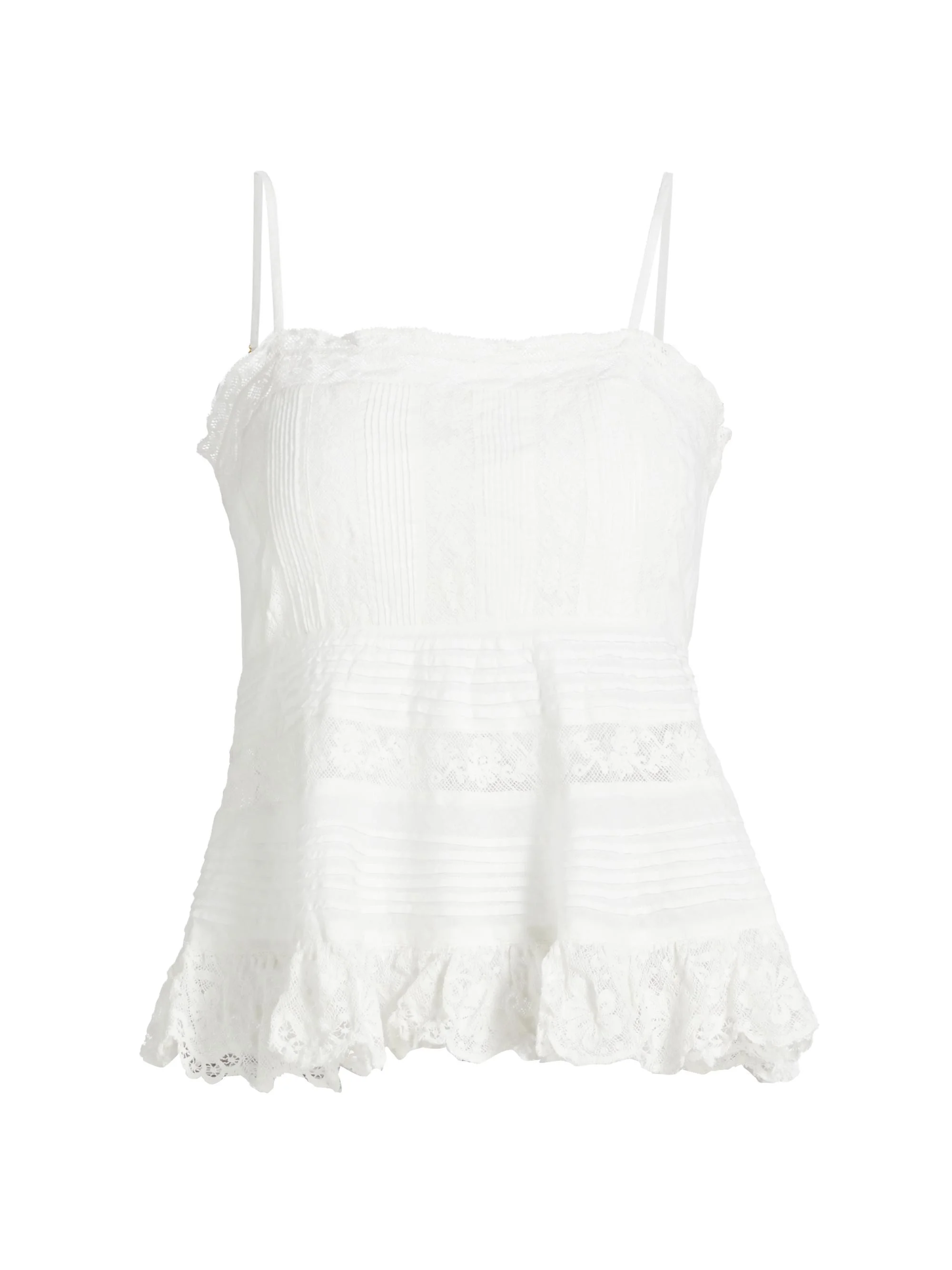 Women's Charlieann Lace Top - Bright White - 1