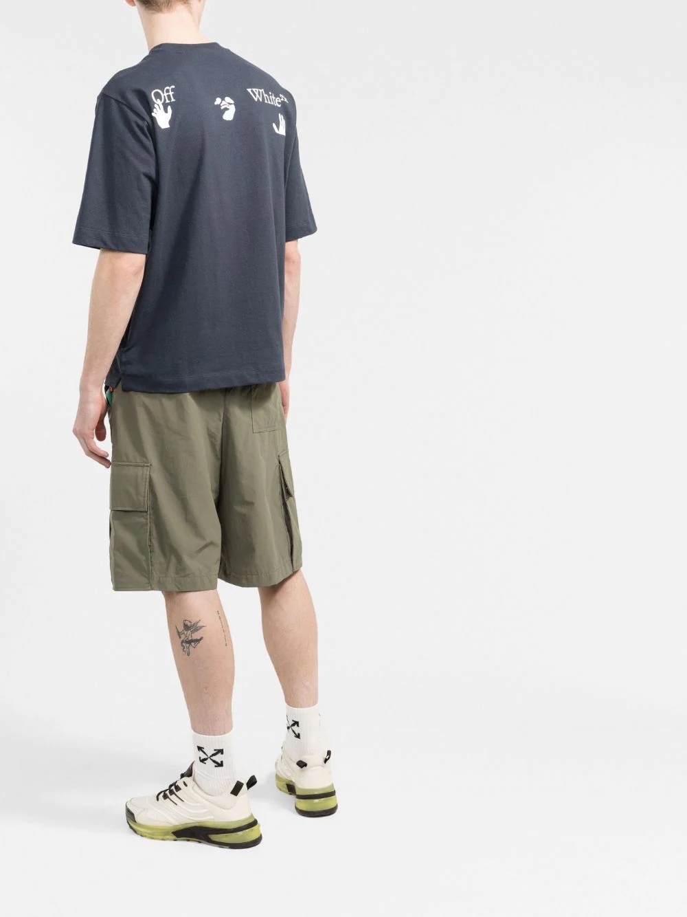 industrial-belt cargo shorts - 4