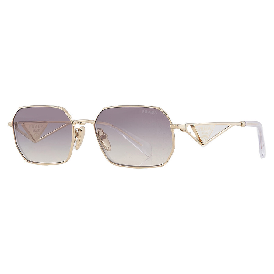 Prada Blue Gradient Mirror Silver Geometric Ladies Sunglasses PR A51S ZVN30C 58 - 3