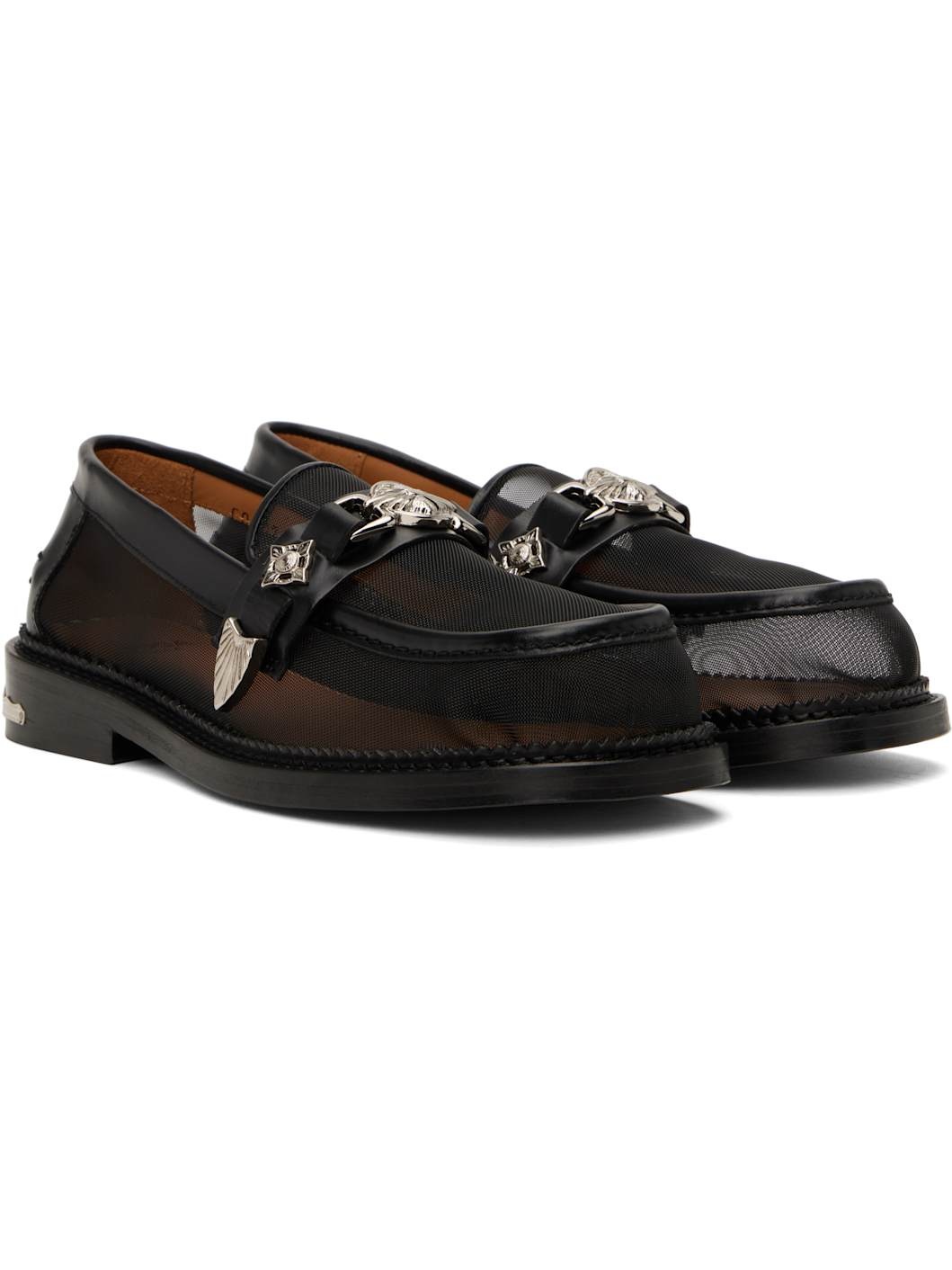 Black AJ1348 Loafers - 4