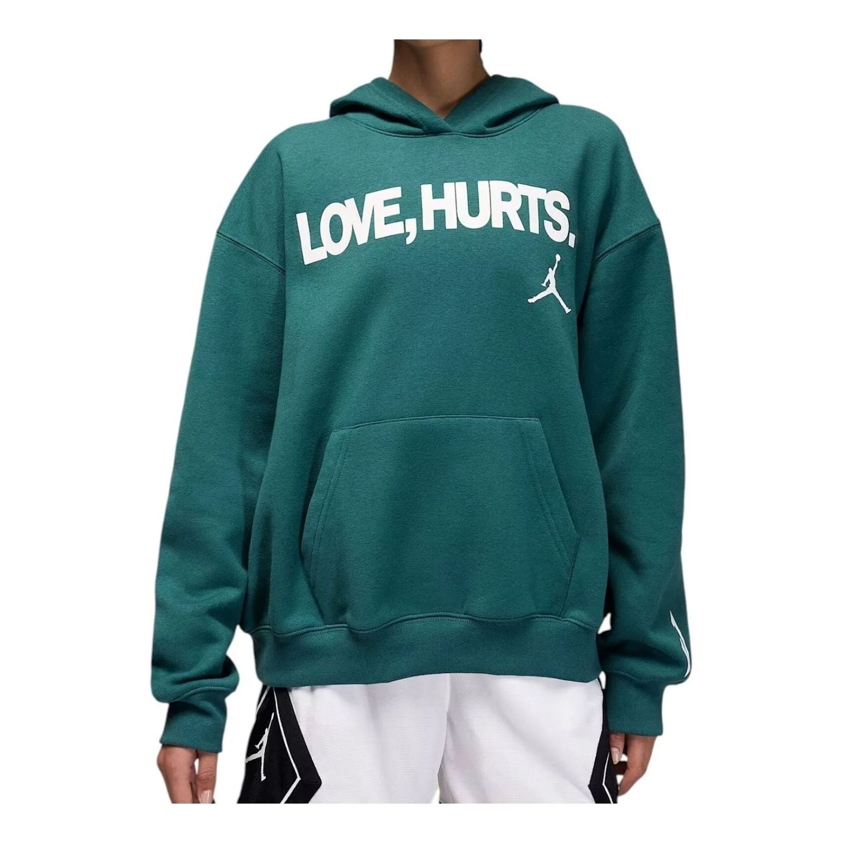 (WMNS) Nike x Jalen Hurts Fleece Hoodie 'Sport Teal' IQ6006-377 - 1