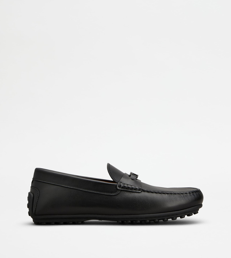 CITY GOMMINO LOAFERS IN LEATHER - BLACK 1