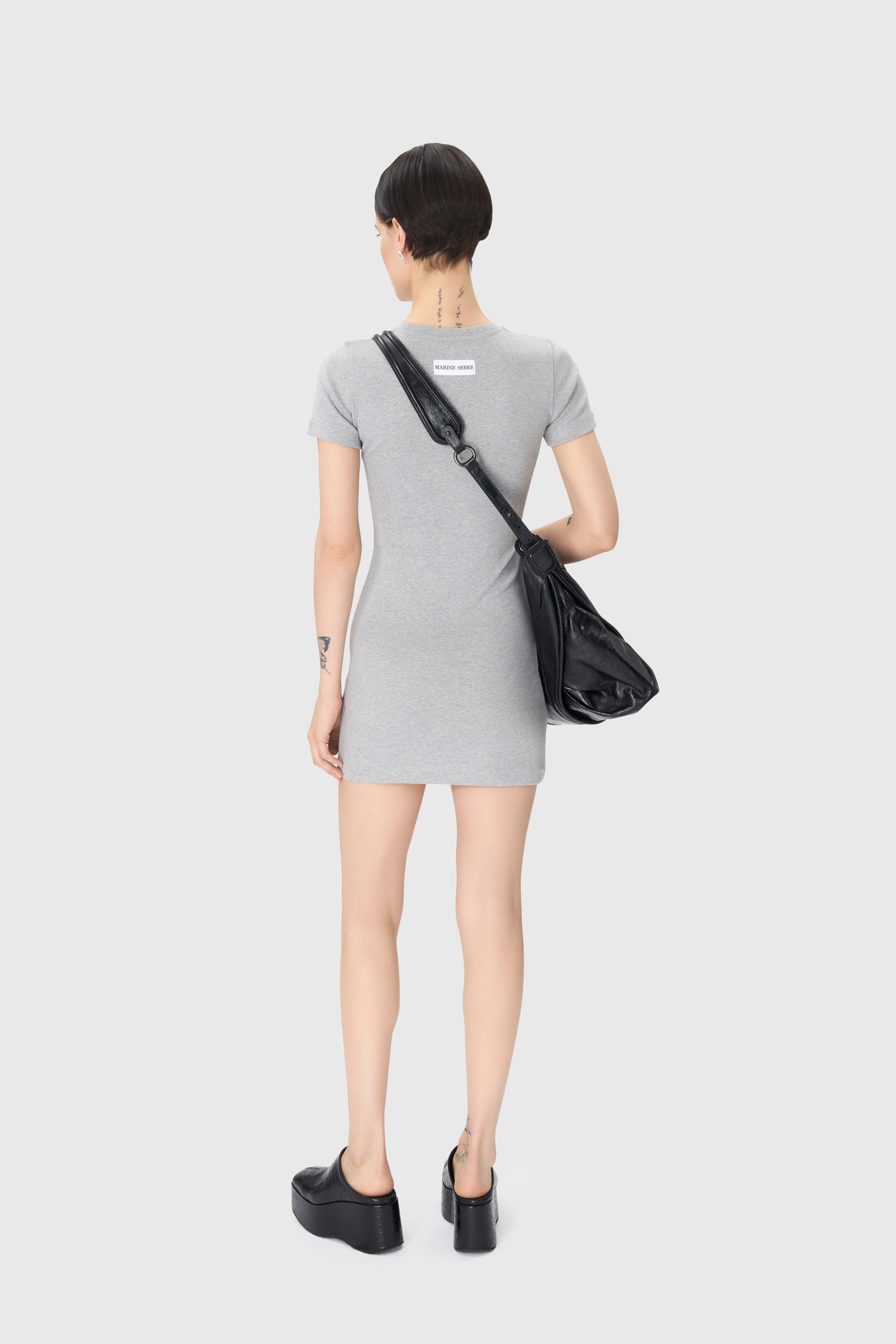 Organic Cotton Rib  T-shirt  Dress - 4