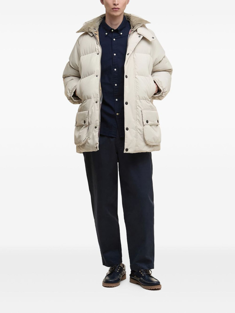 Barbour Beaufort quilted corduroy-collar jacket outlook