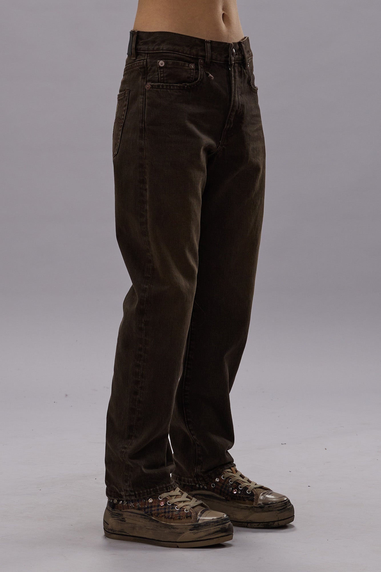 BOYFRIEND JEAN - VINTAGE CHOCOLATE BROWN - R13 - 5