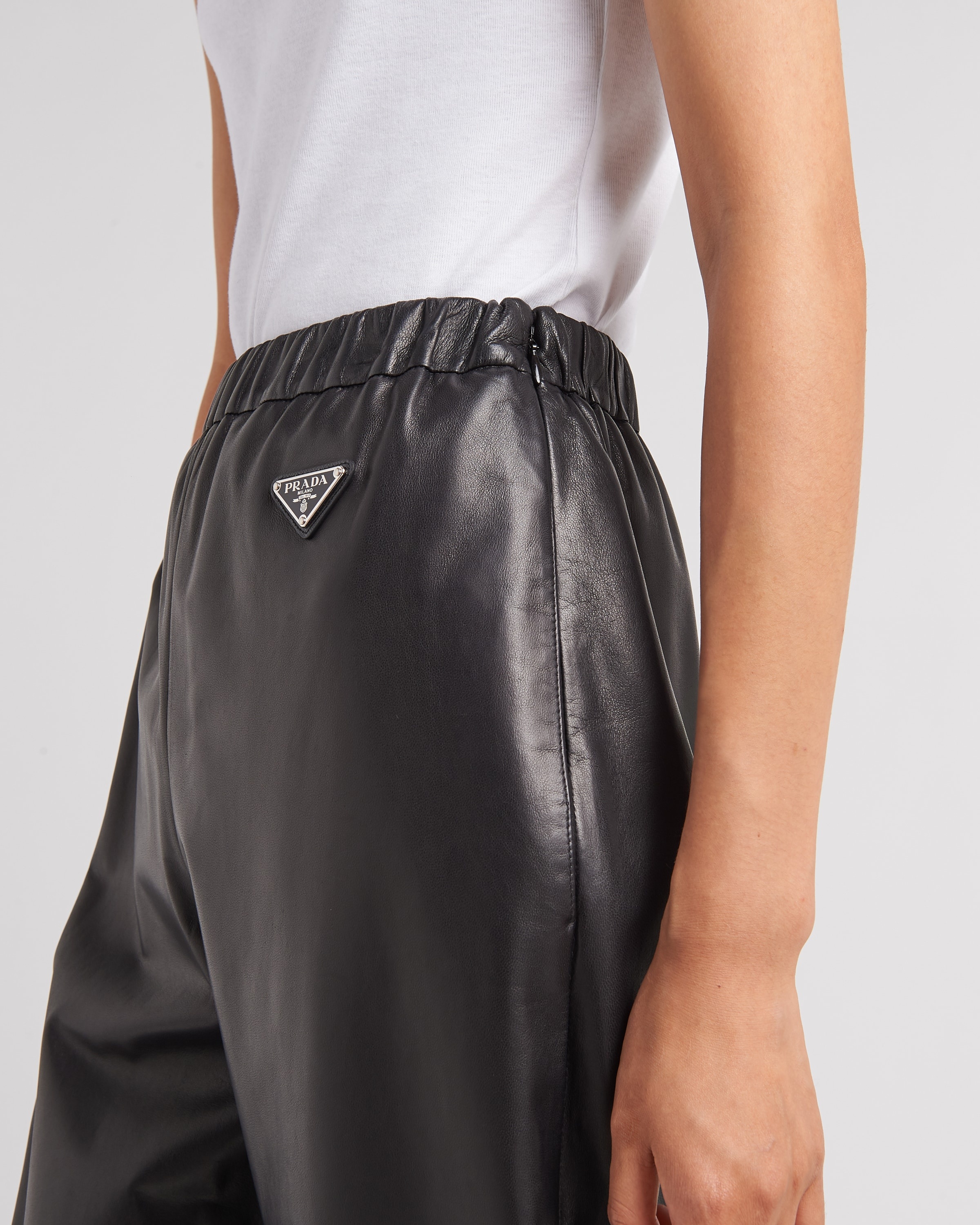 Nappa leather joggers - 4
