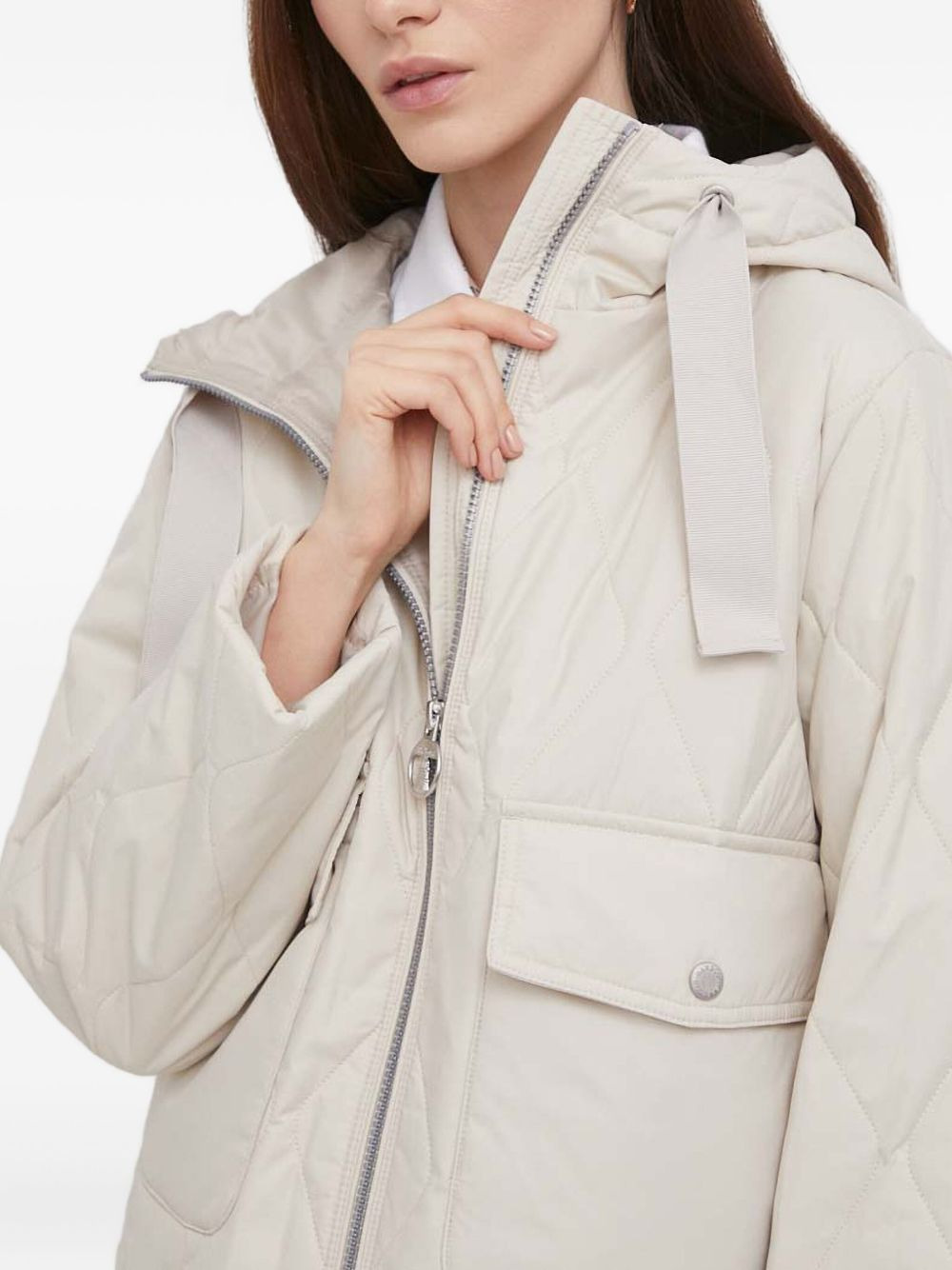 quilted hooded jacket - 4