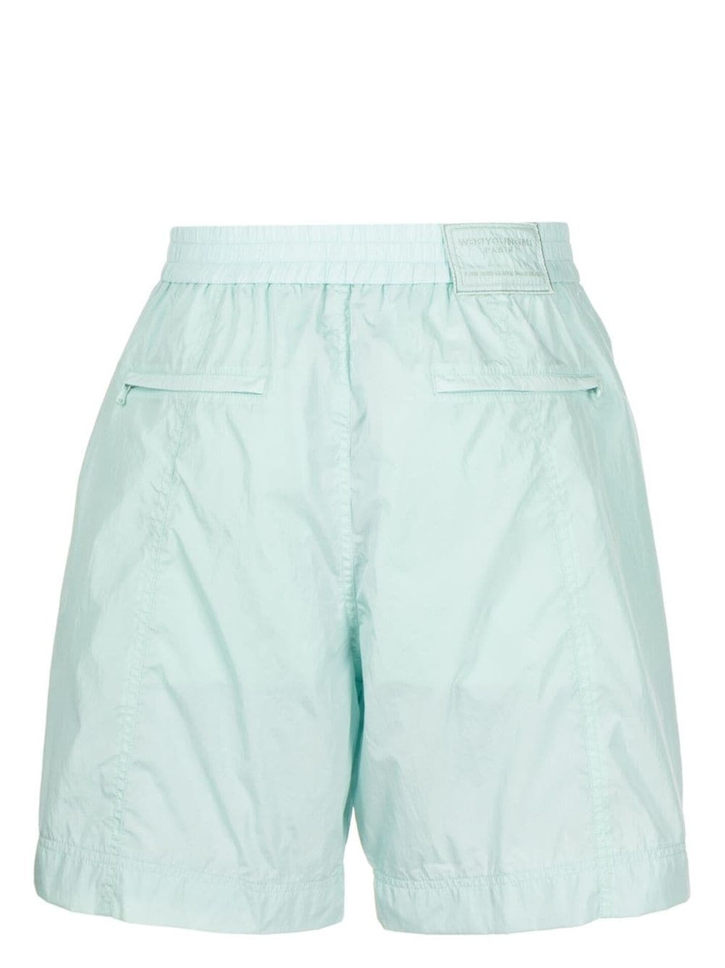 Wooyoungmi logo-patch lightweight shorts outlook