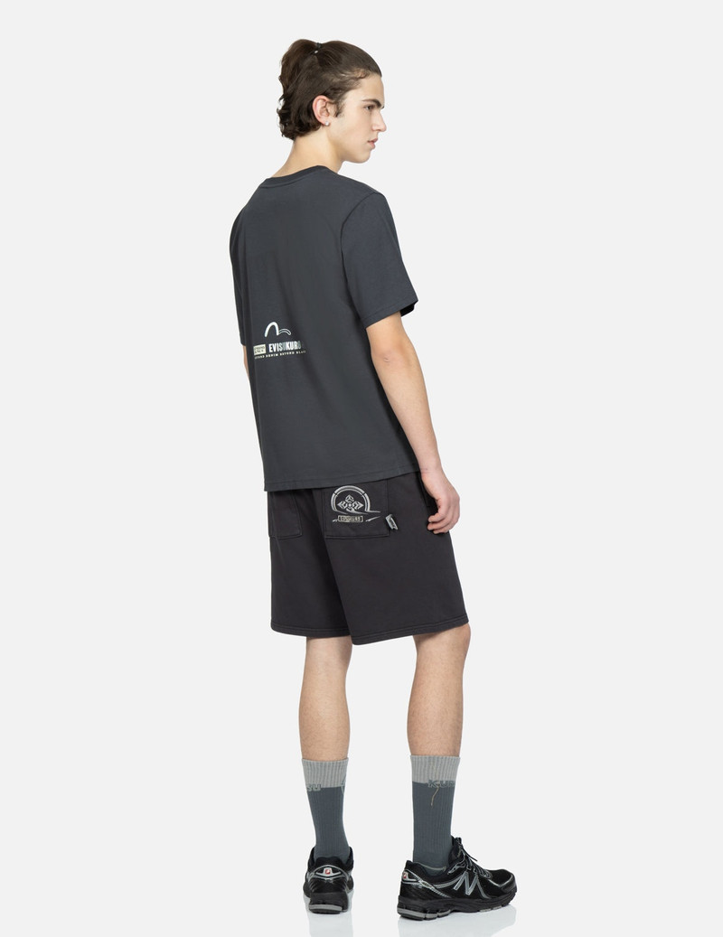 Logo and Kamon Print T-Shirt 4