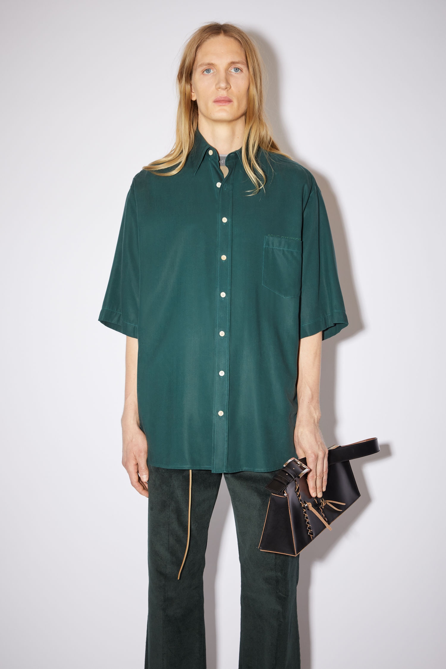 Oversized shirt - Emerald green - 2