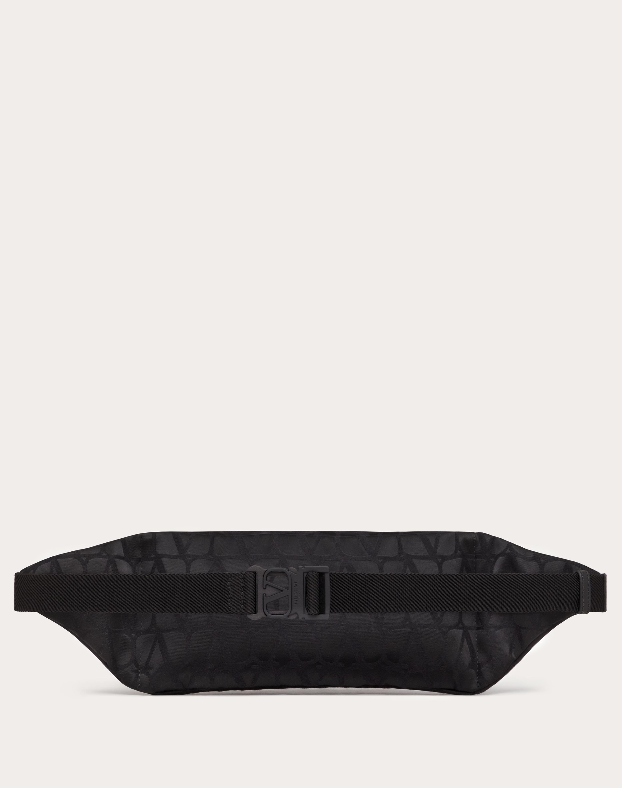 BLACK ICONOGRAPHE NYLON BELT BAG - 4