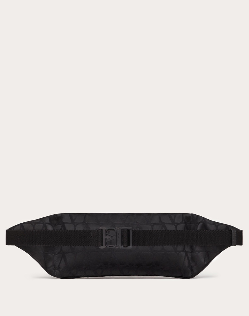 BLACK ICONOGRAPHE NYLON BELT BAG 4
